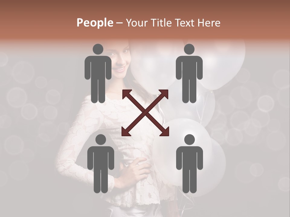Party Fashion Resting PowerPoint Template