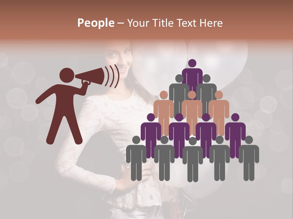 Party Fashion Resting PowerPoint Template