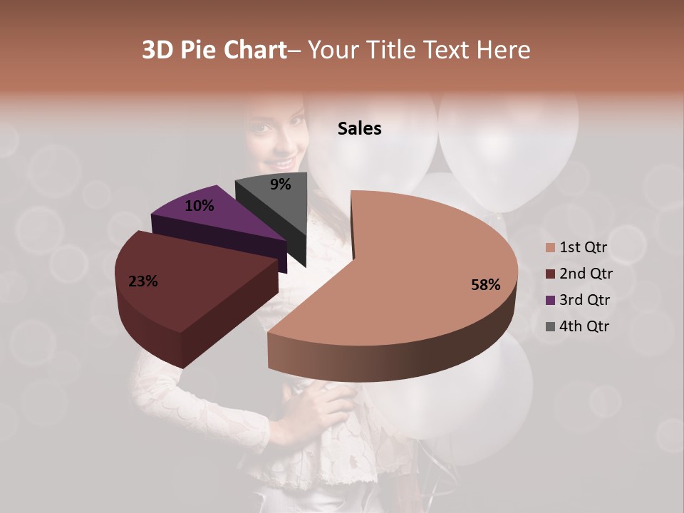 Party Fashion Resting PowerPoint Template