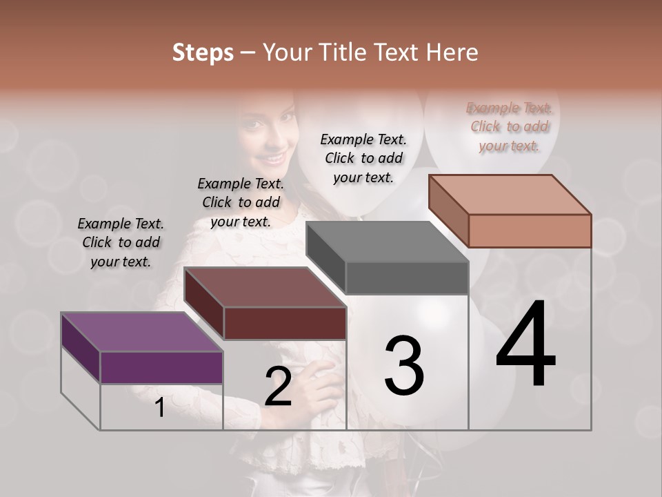 Party Fashion Resting PowerPoint Template