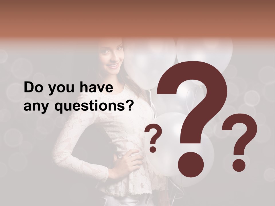 Party Fashion Resting PowerPoint Template