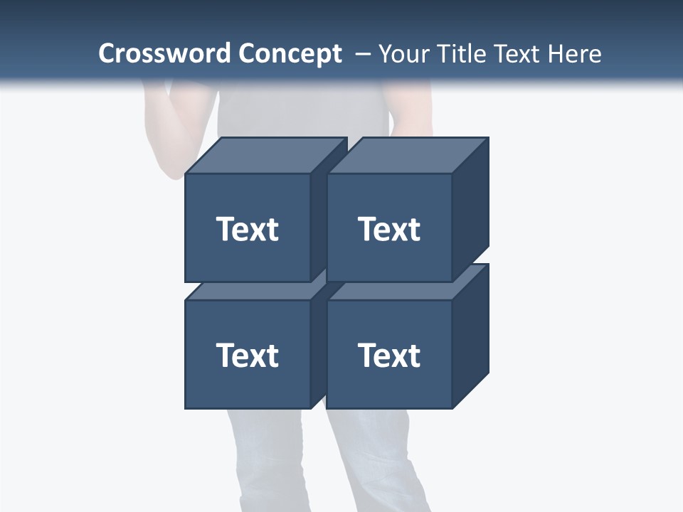 Looking S Hand PowerPoint Template