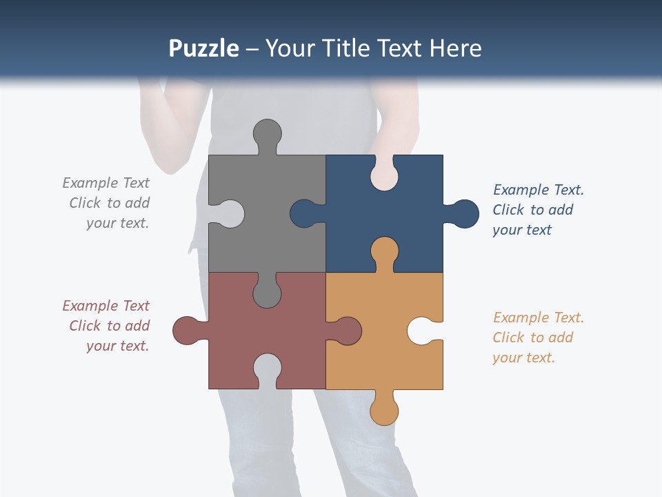 Looking S Hand PowerPoint Template