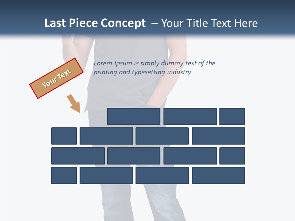 Looking S Hand PowerPoint Template