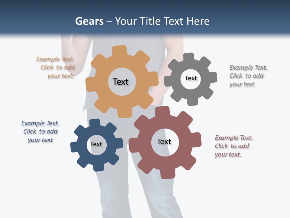 Looking S Hand PowerPoint Template