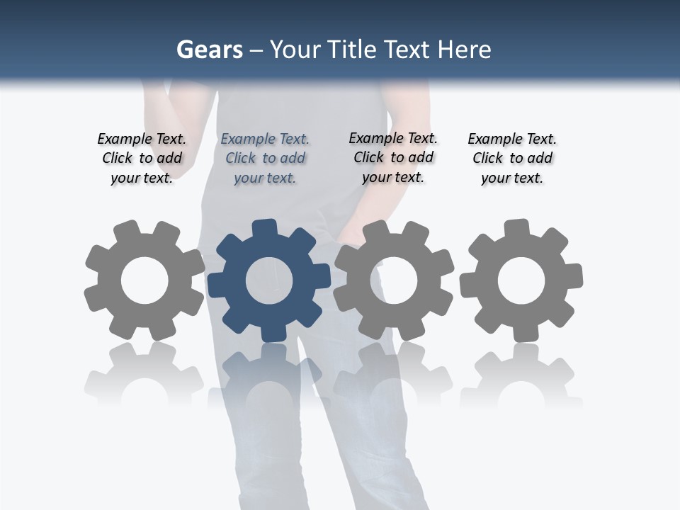 Looking S Hand PowerPoint Template