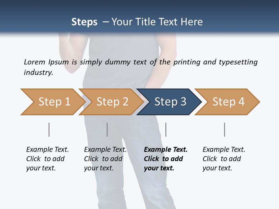Looking S Hand PowerPoint Template