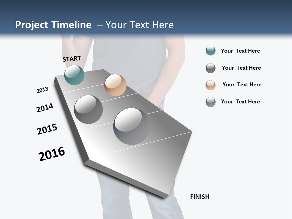 Looking S Hand PowerPoint Template