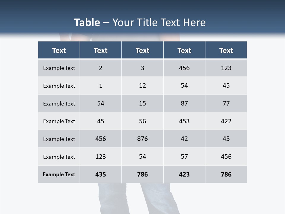 Looking S Hand PowerPoint Template