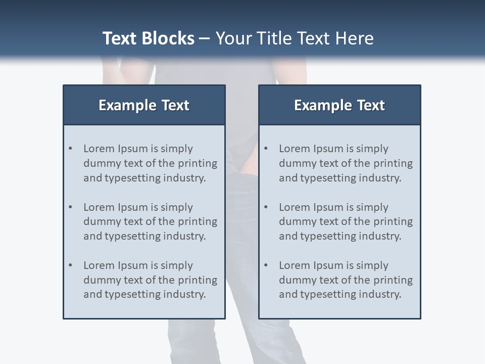 Looking S Hand PowerPoint Template