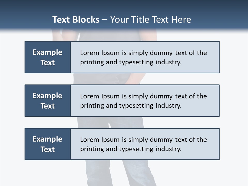 Looking S Hand PowerPoint Template