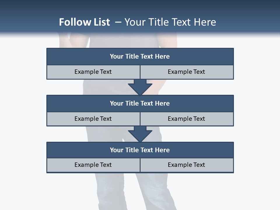 Looking S Hand PowerPoint Template