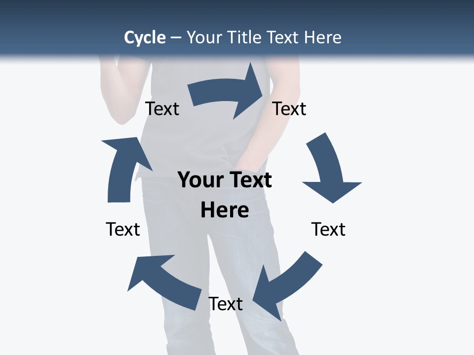 Looking S Hand PowerPoint Template