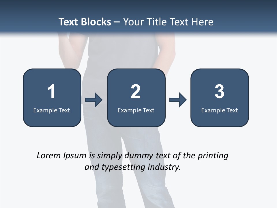 Looking S Hand PowerPoint Template