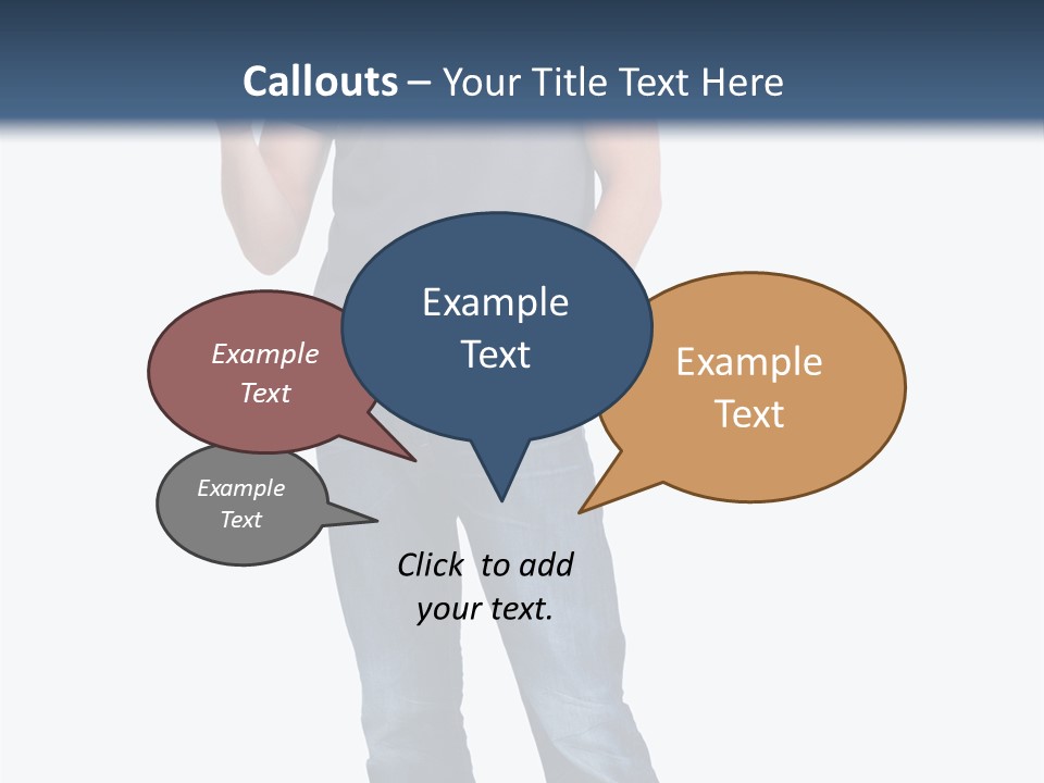 Looking S Hand PowerPoint Template