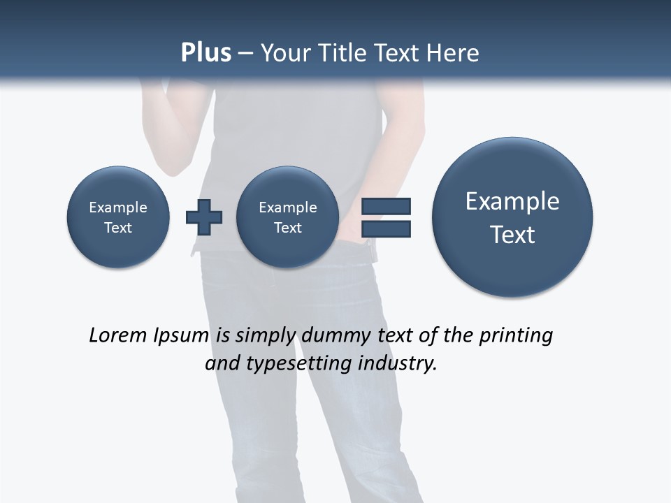 Looking S Hand PowerPoint Template