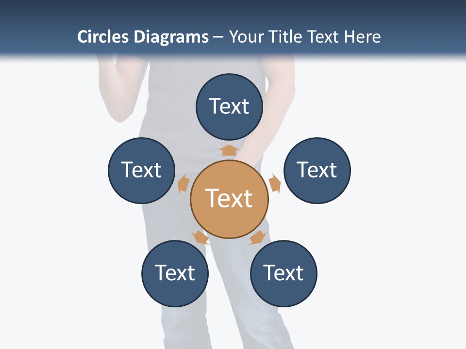 Looking S Hand PowerPoint Template