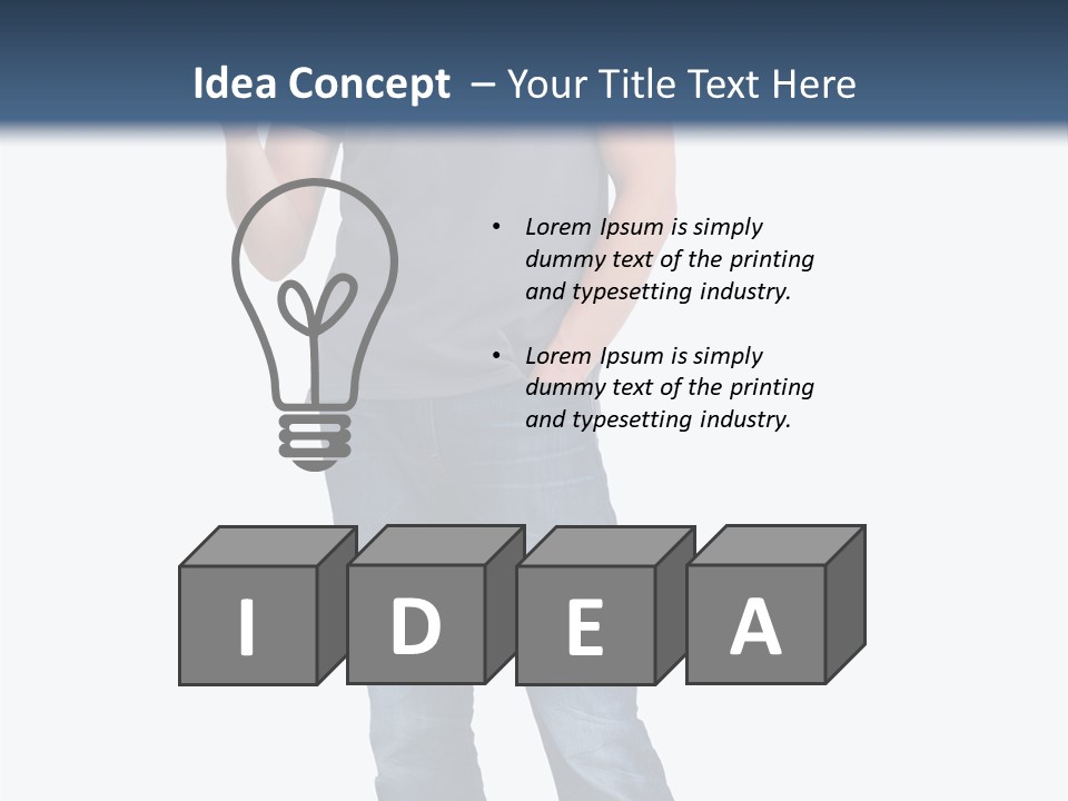 Looking S Hand PowerPoint Template