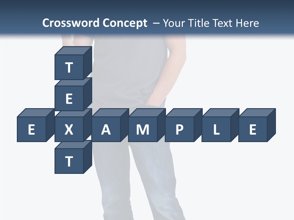 Looking S Hand PowerPoint Template