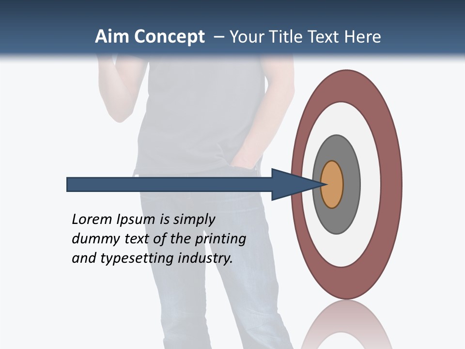 Looking S Hand PowerPoint Template