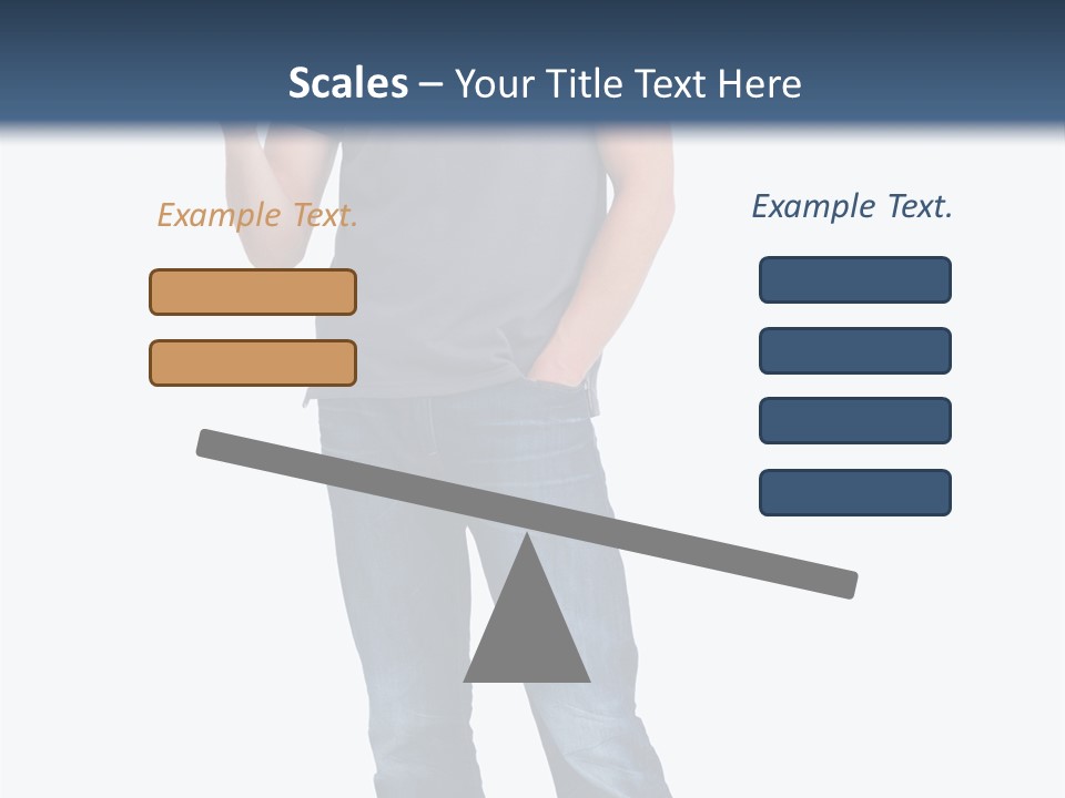 Looking S Hand PowerPoint Template