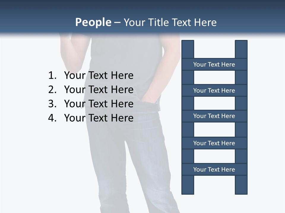 Looking S Hand PowerPoint Template