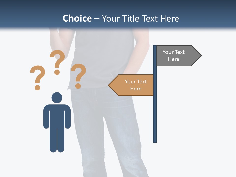 Looking S Hand PowerPoint Template