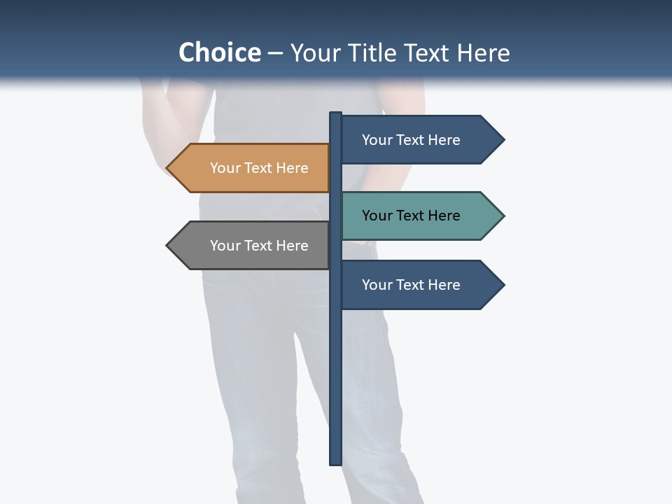 Looking S Hand PowerPoint Template