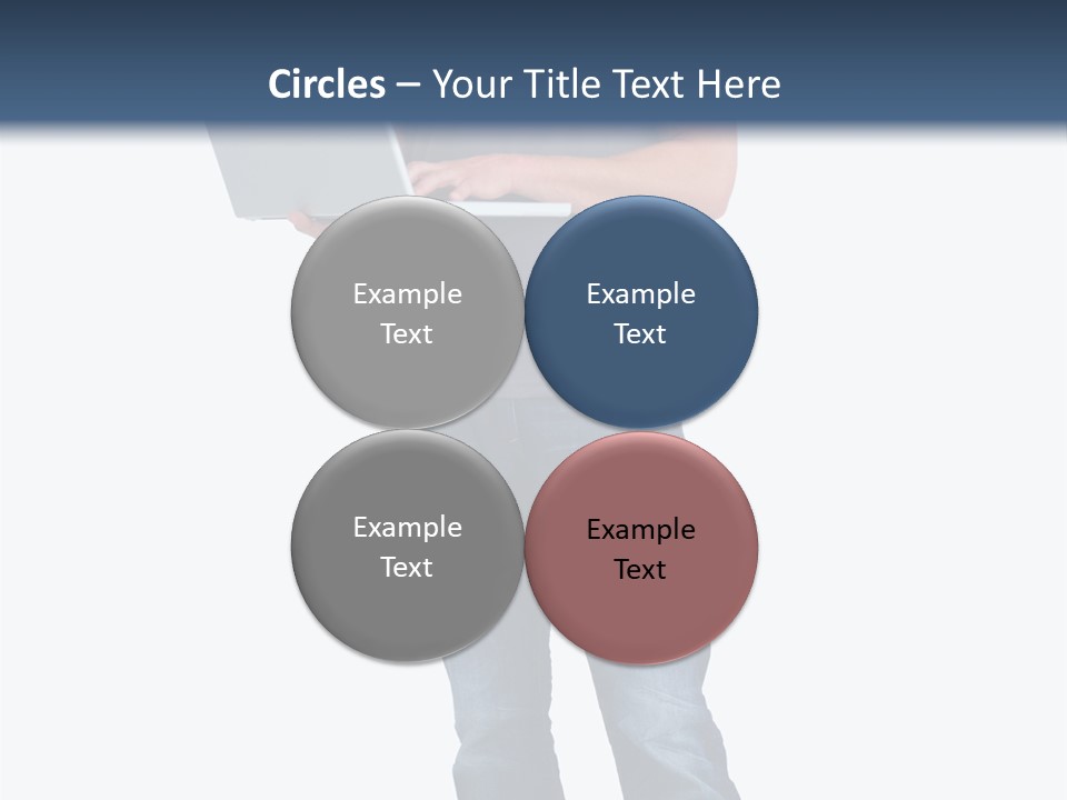 Surfing Web Laptop PowerPoint Template