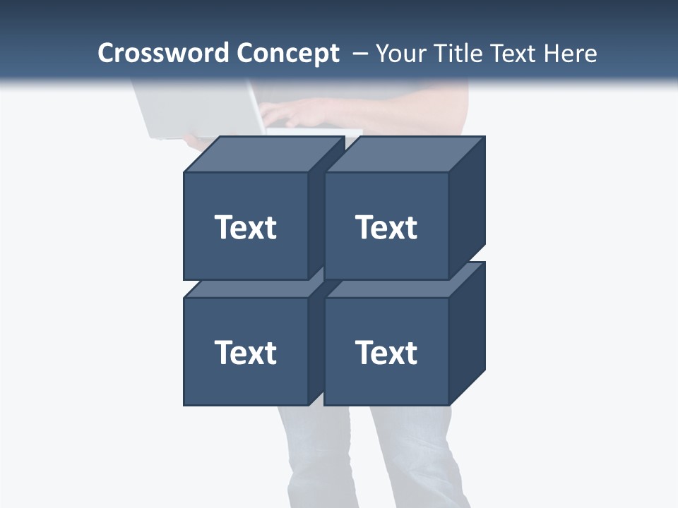 Surfing Web Laptop PowerPoint Template