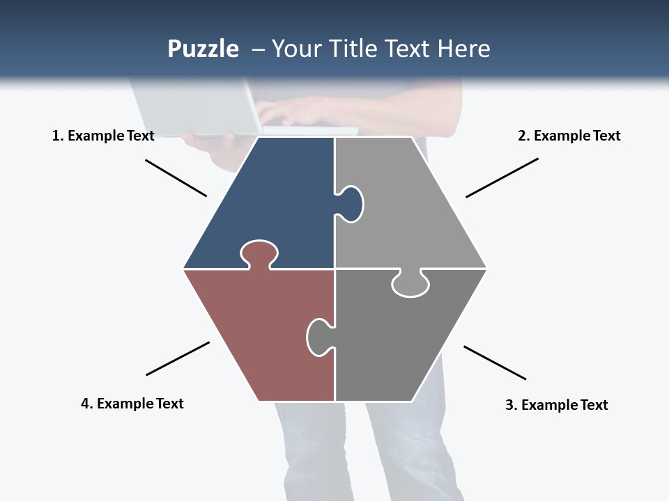 Surfing Web Laptop PowerPoint Template