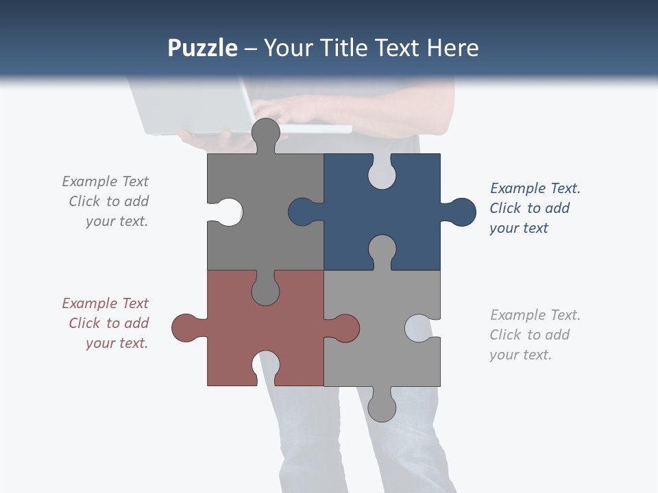 Surfing Web Laptop PowerPoint Template