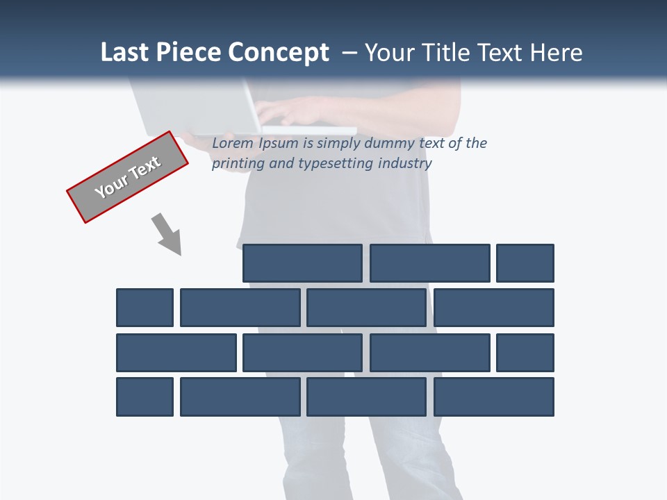 Surfing Web Laptop PowerPoint Template