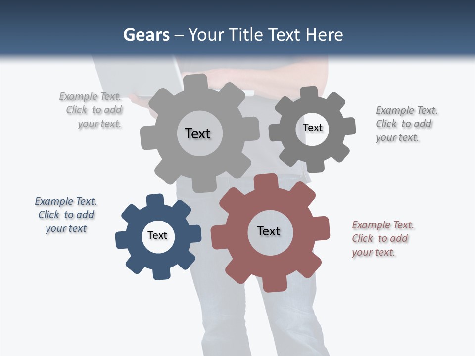 Surfing Web Laptop PowerPoint Template