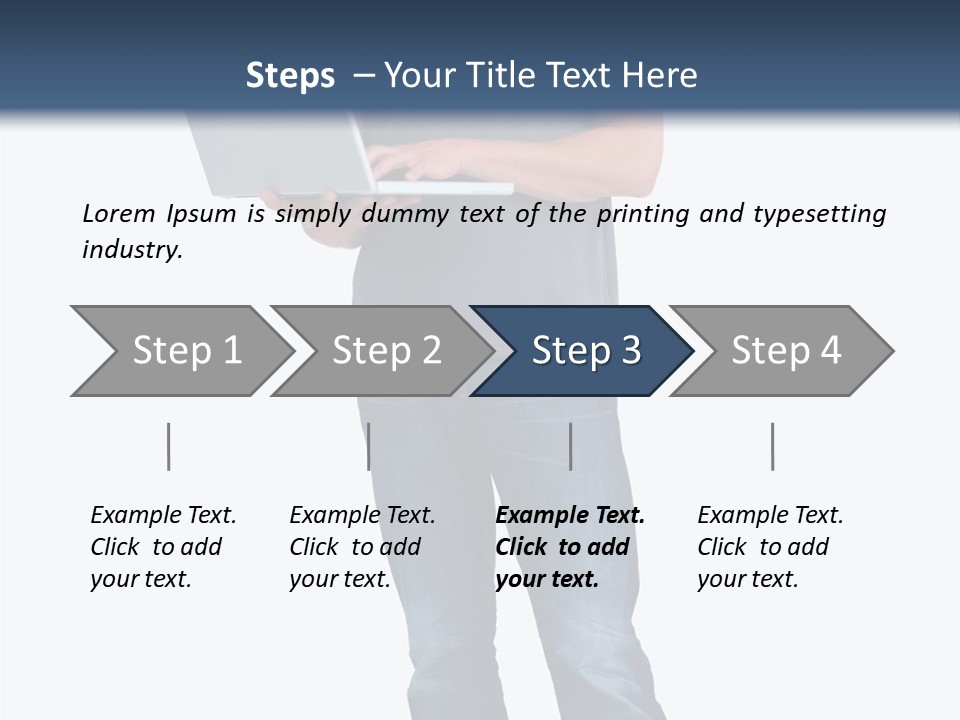 Surfing Web Laptop PowerPoint Template
