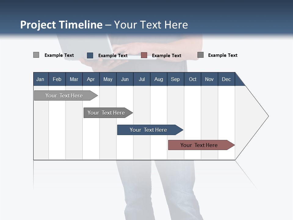 Surfing Web Laptop PowerPoint Template