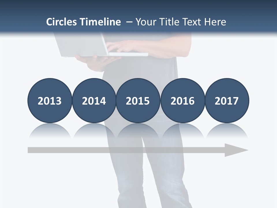 Surfing Web Laptop PowerPoint Template