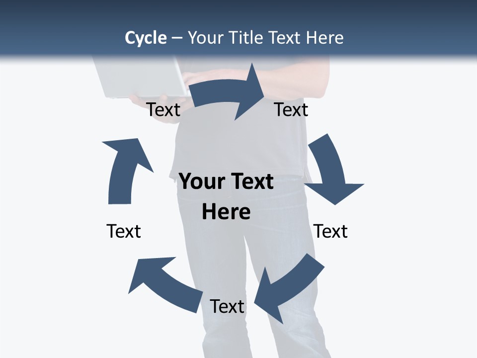 Surfing Web Laptop PowerPoint Template