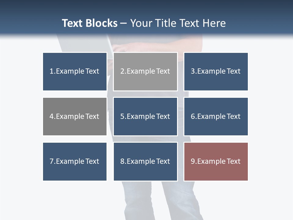 Surfing Web Laptop PowerPoint Template