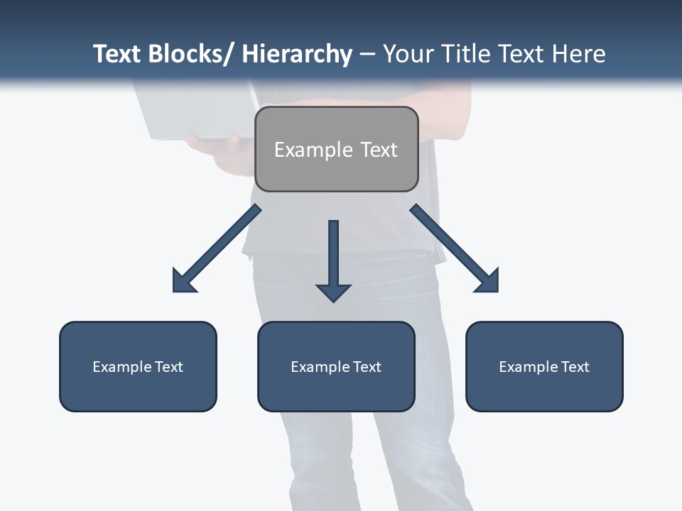Surfing Web Laptop PowerPoint Template