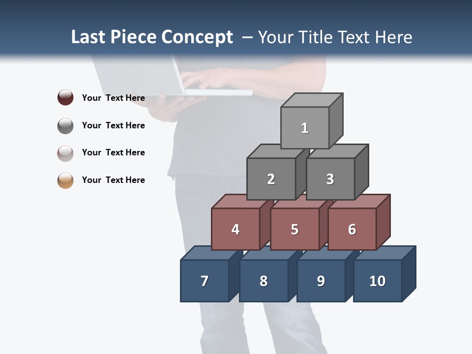 Surfing Web Laptop PowerPoint Template