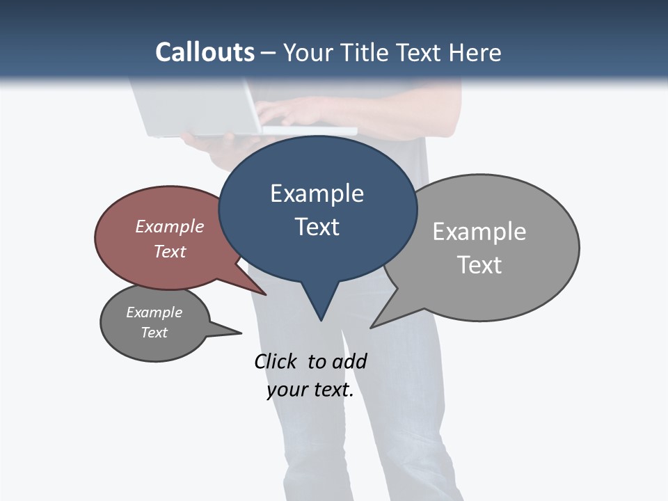 Surfing Web Laptop PowerPoint Template