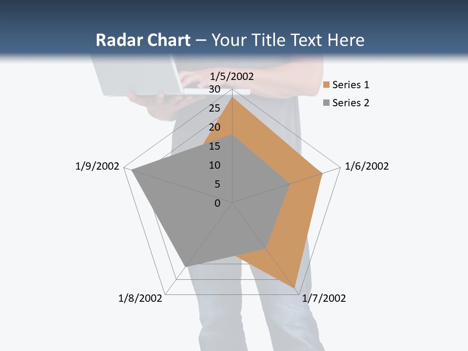 Surfing Web Laptop PowerPoint Template