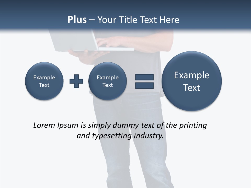 Surfing Web Laptop PowerPoint Template