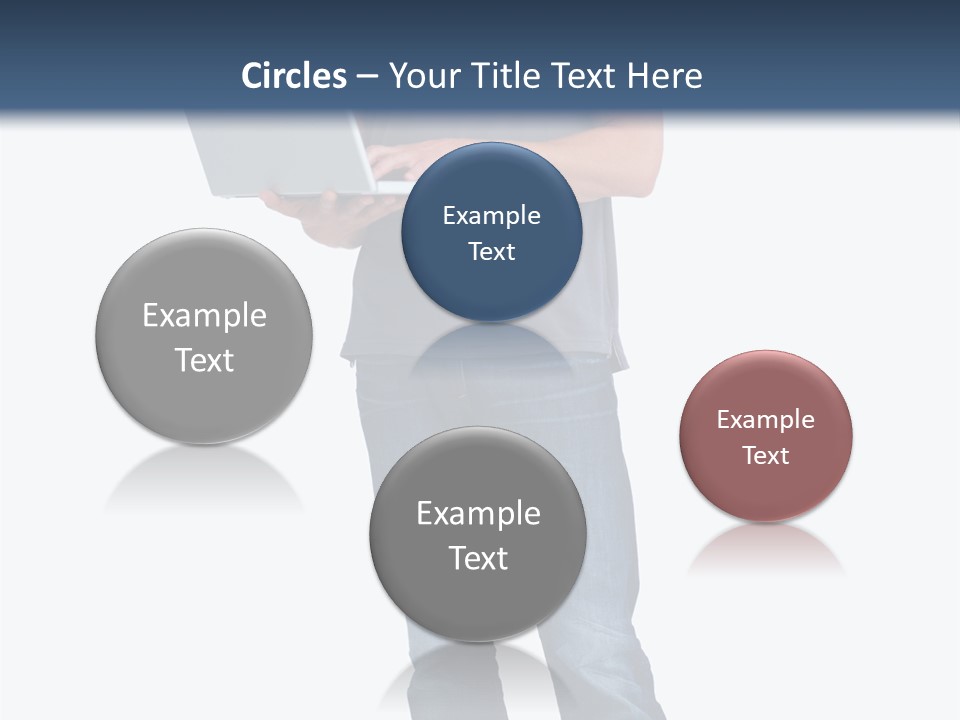 Surfing Web Laptop PowerPoint Template