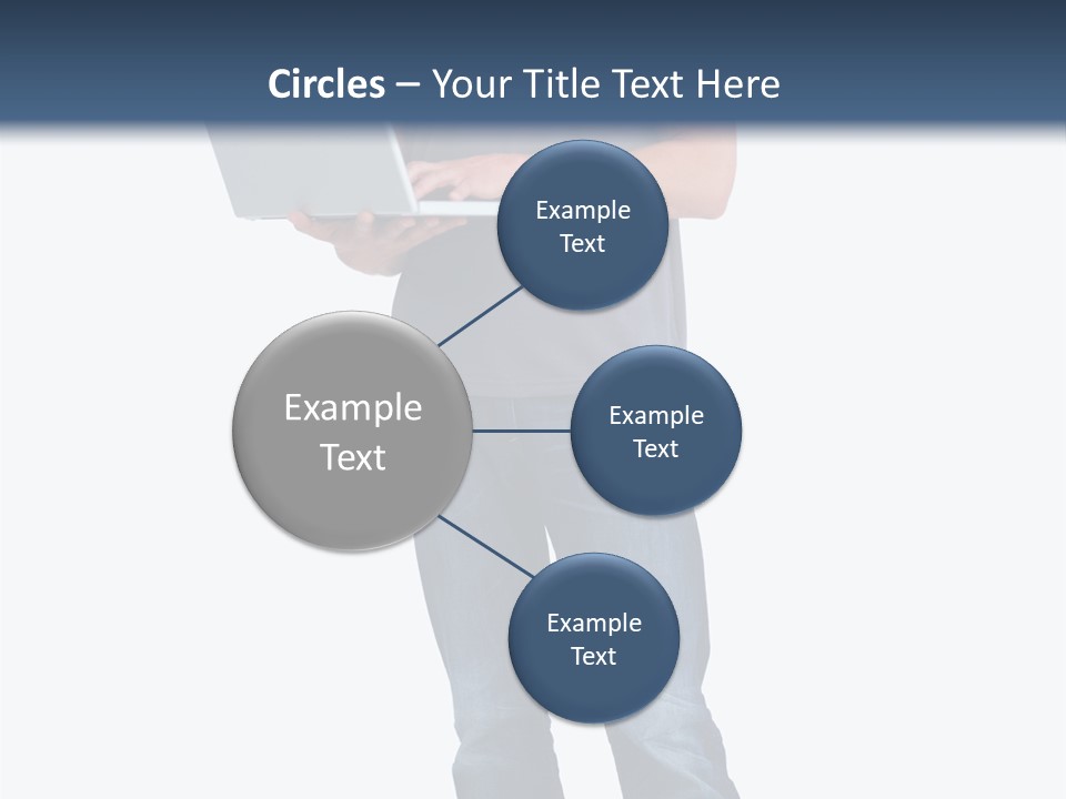 Surfing Web Laptop PowerPoint Template