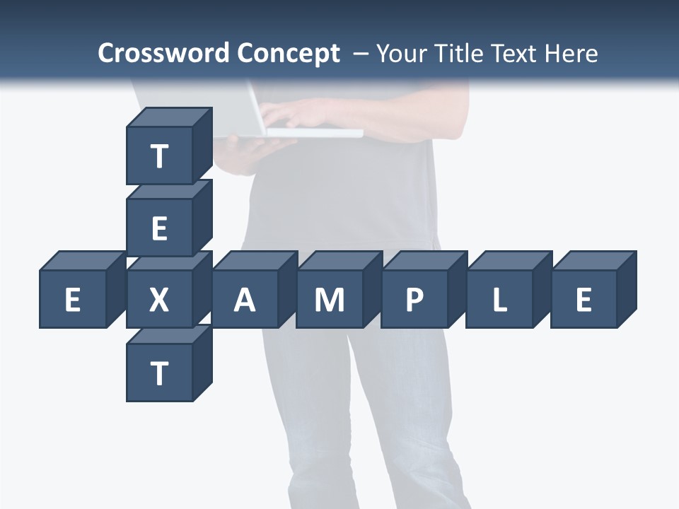 Surfing Web Laptop PowerPoint Template