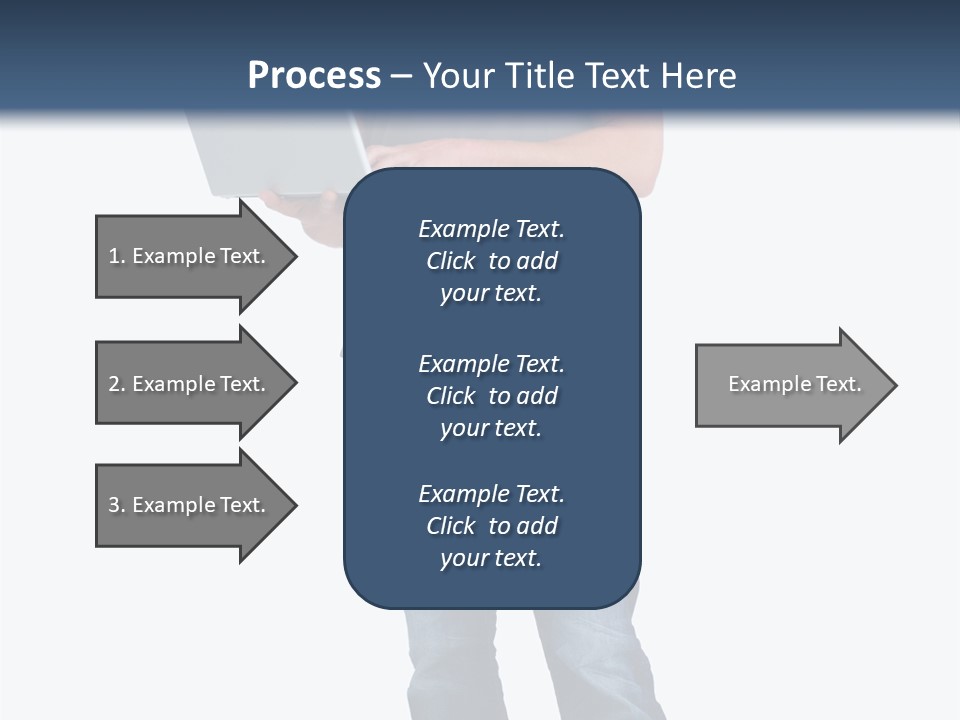 Surfing Web Laptop PowerPoint Template