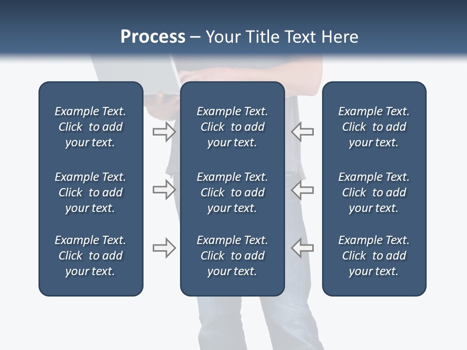 Surfing Web Laptop PowerPoint Template