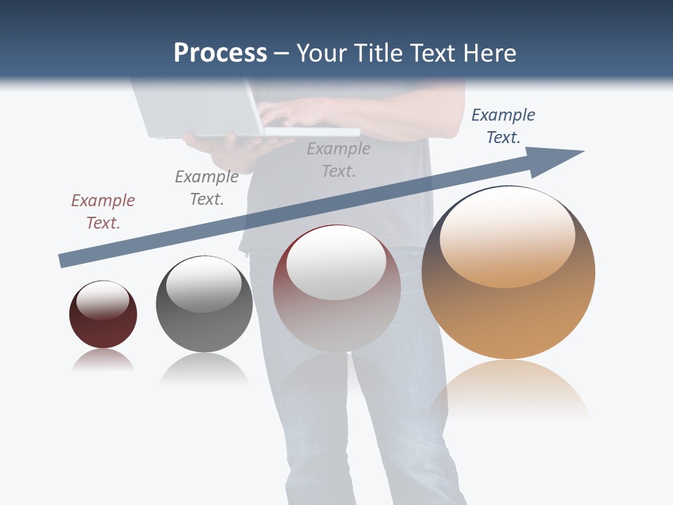 Surfing Web Laptop PowerPoint Template